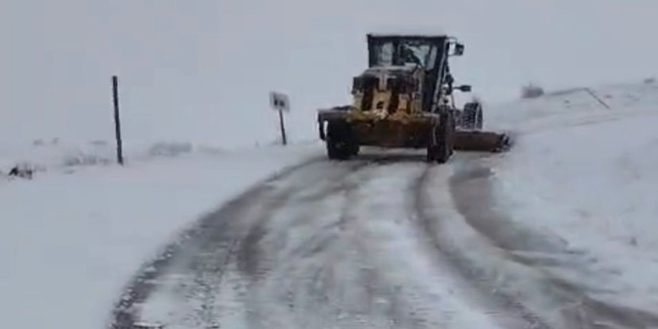Kar Yağışı 30 köy yolunu ulaşıma kapattı