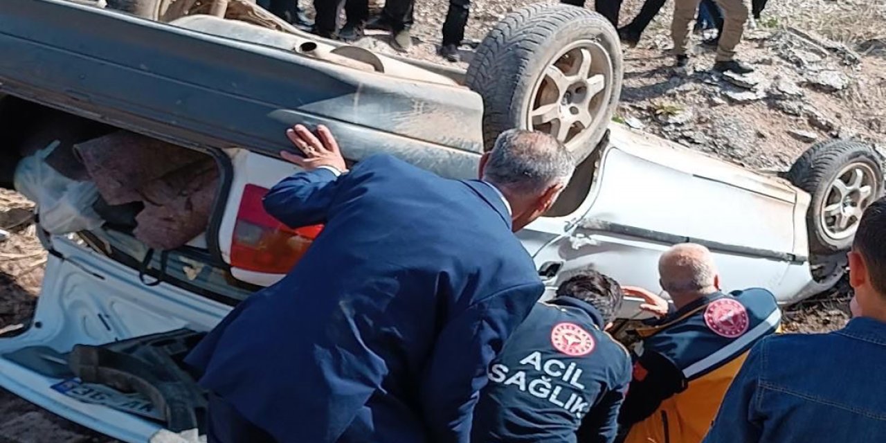 Yüksekova'da Kontrolden Çıkan Otomobil Devrildi: 9 Yaralı