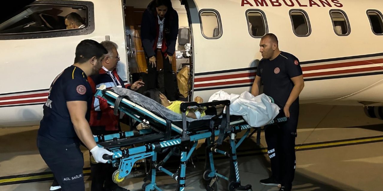 Cizre'de 8 Yaşındaki Çocuk Ambulans Uçakla Ankara'ya Sevk Edildi