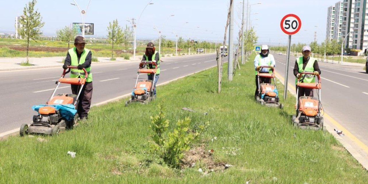 Diyarbakır'da günlük 150 bin metrekarelik yeşil alanda çalışma yürütülüyor