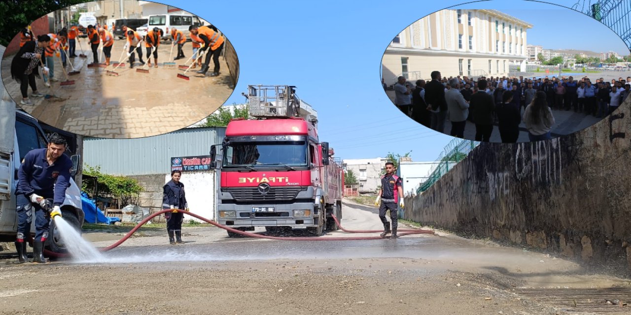 Cizre'de Sel Felaketinin Ardından Halk, Temizlik İçin Seferber Oldu