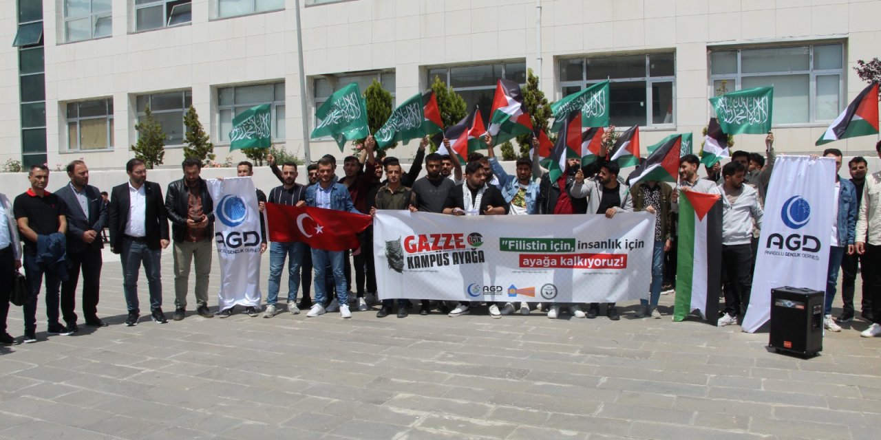Şırnak Üniversitesi Öğrencileri Filistin İçin ABD'de Yapılan Eylemlere Destek