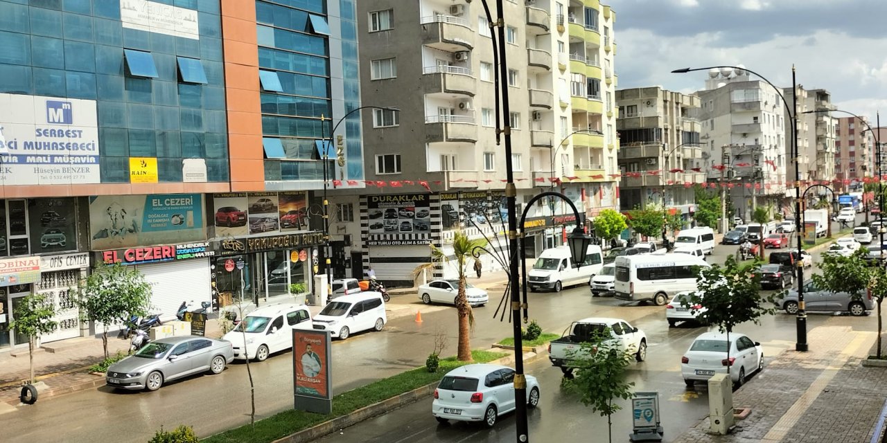 Yağmur Cizre’de de etkili oldu