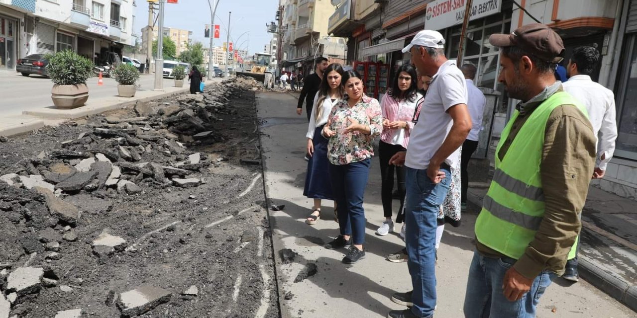 Cizre Belediye Başkanı, Deforme olan yollarda inceleme yaptı