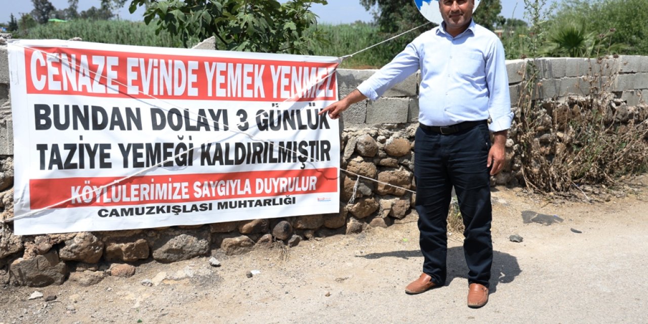 Hatay'da Bir Mahallede daha cenaze yemeği geleneği kaldırıldı