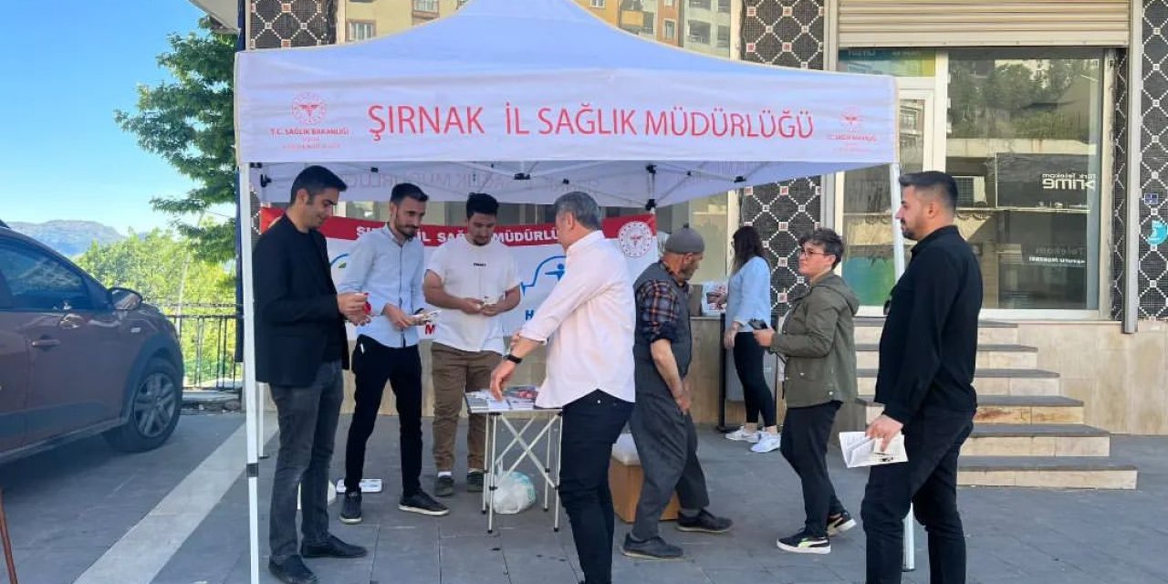 Şırnak Sanat Sokağı'nda Hipertansiyon Günü Etkinliği Düzenlendi