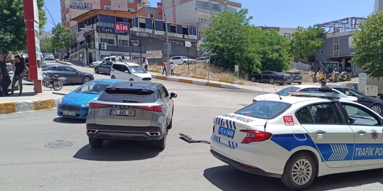 Şırnak’ta Maddi Hasarlı Trafik Kazası