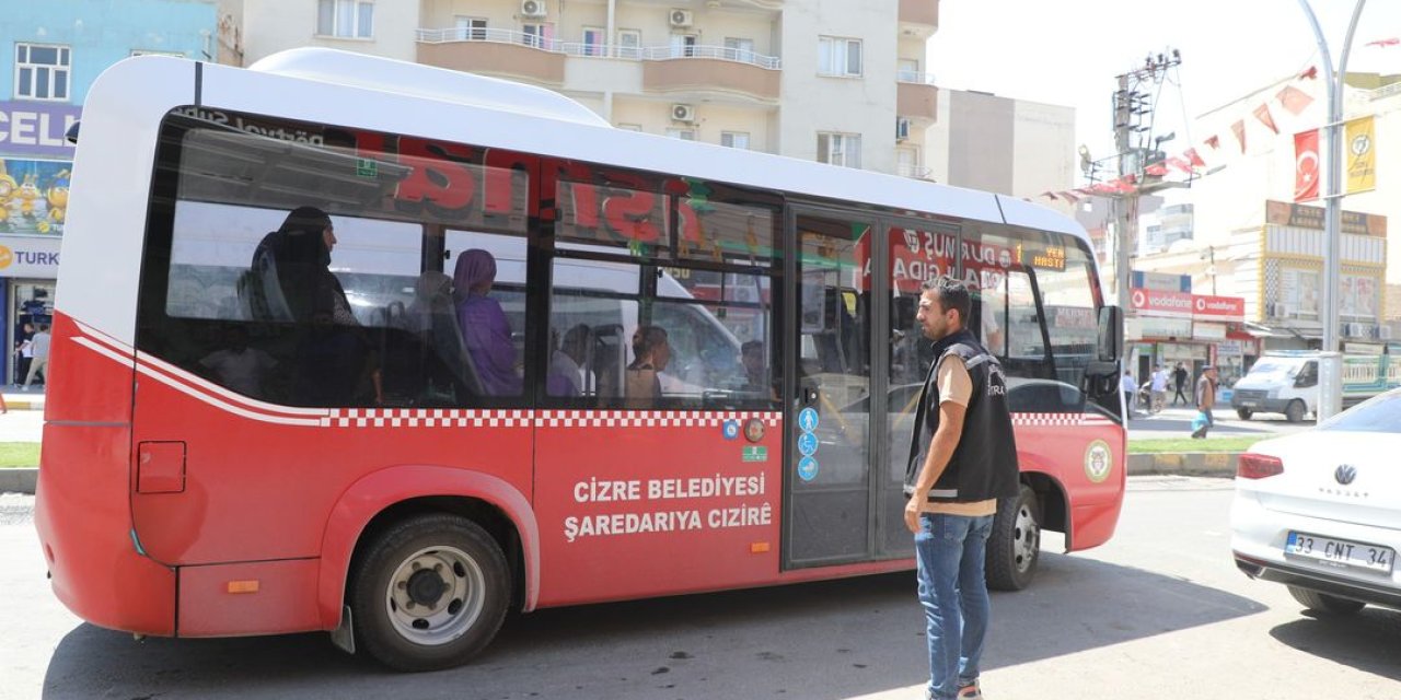 Cizre'de Halk Otobüsleri ve Şehiriçi Minübüsleri Sıkı Denetimden Geçti