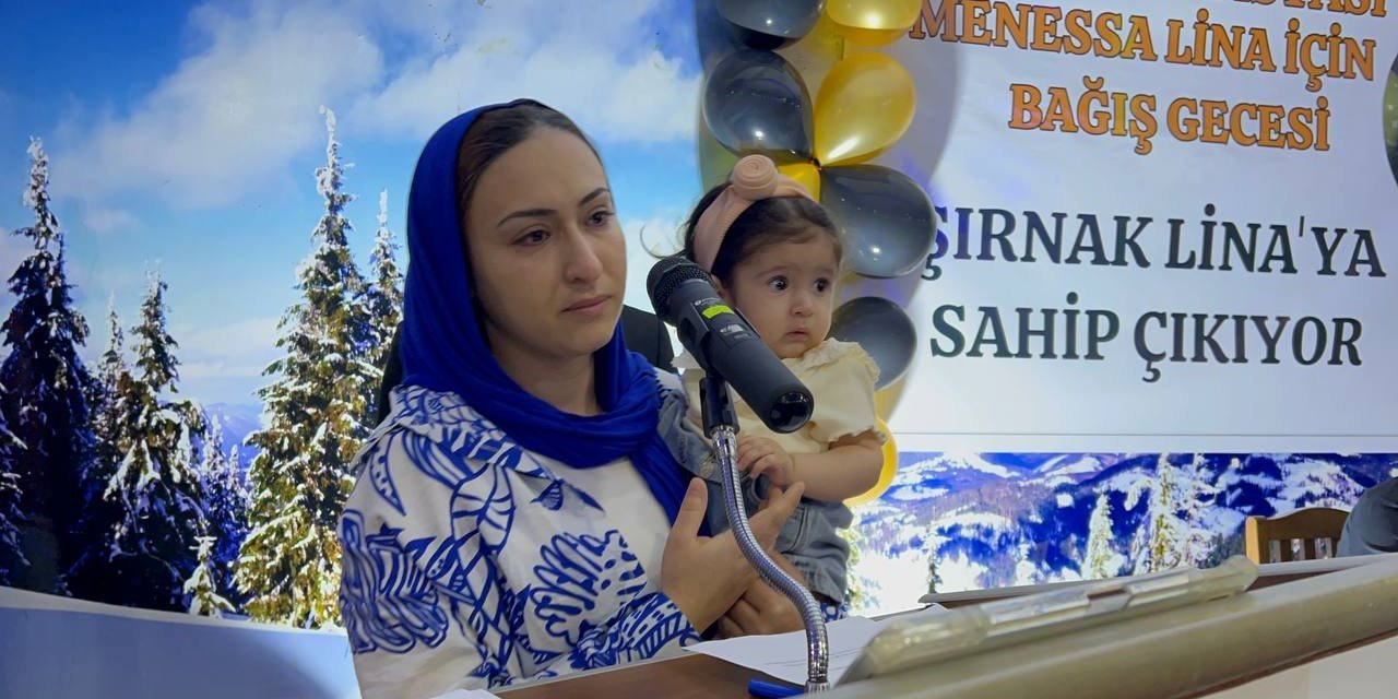 Şırnak'ta SMA Hastası Minik Menesa Lina İçin Bağış Kampanyası