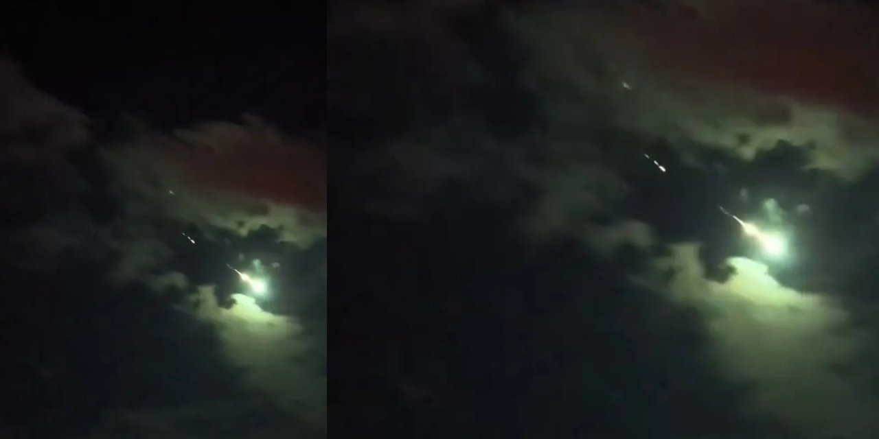 Türkiye’nin birçok ilinde  görülen meteor geceyi aydınlattı