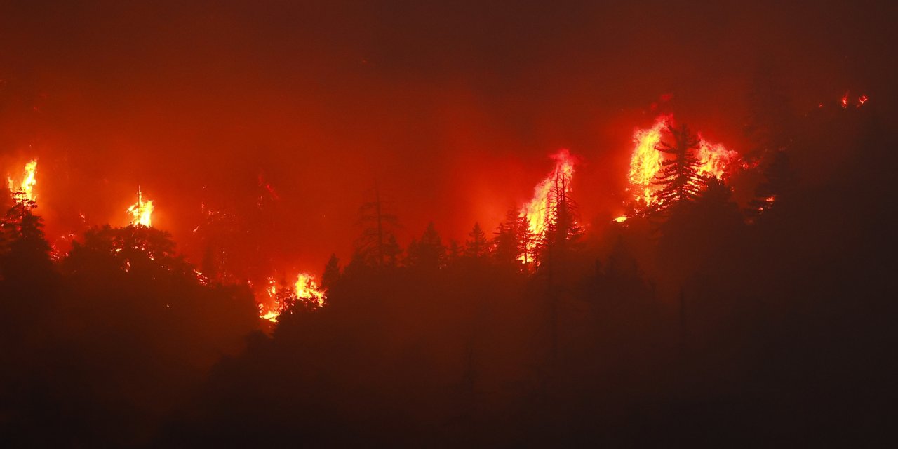 California’nın en büyük orman yangınında 26 bin dönümden fazla alan kül oldu