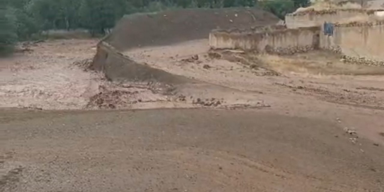 Van Saray'da sel: Ekili alanlar zarar gördü