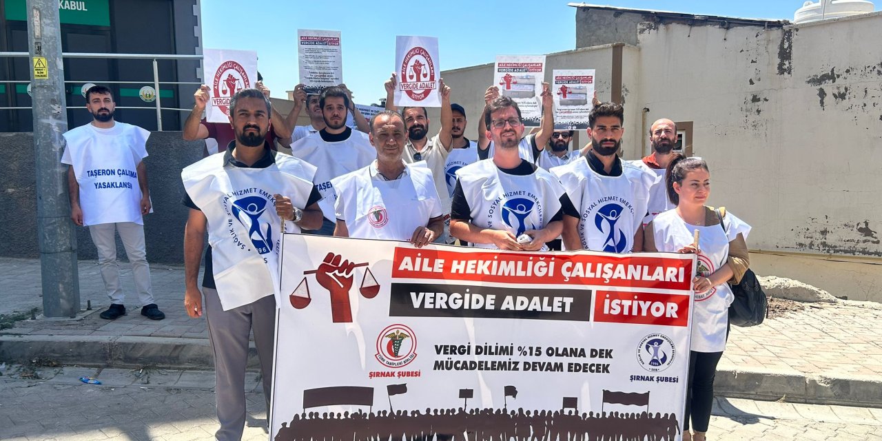 Şırnak'ta Sağlık Çalışanlarından Hükümete Sert Vergi Tepkisi