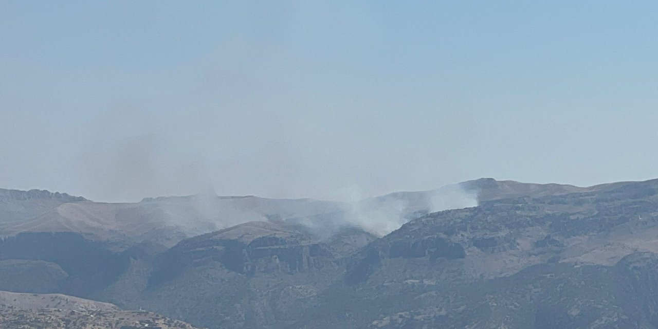 Cudi Dağı’nda örtü yangını çıktı