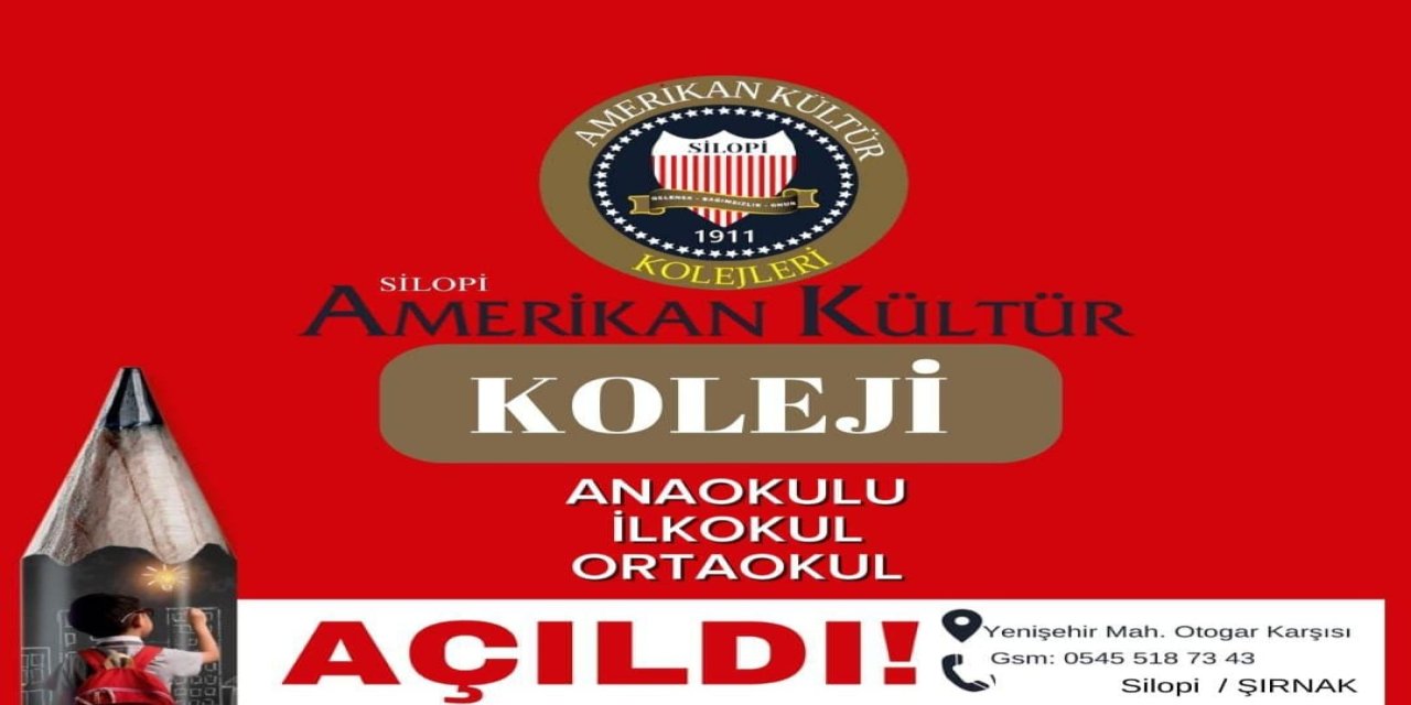 Amerikan Kültür Koleji Silopi'de Eğitimde Yeni Bir Dönem Başlatıyor