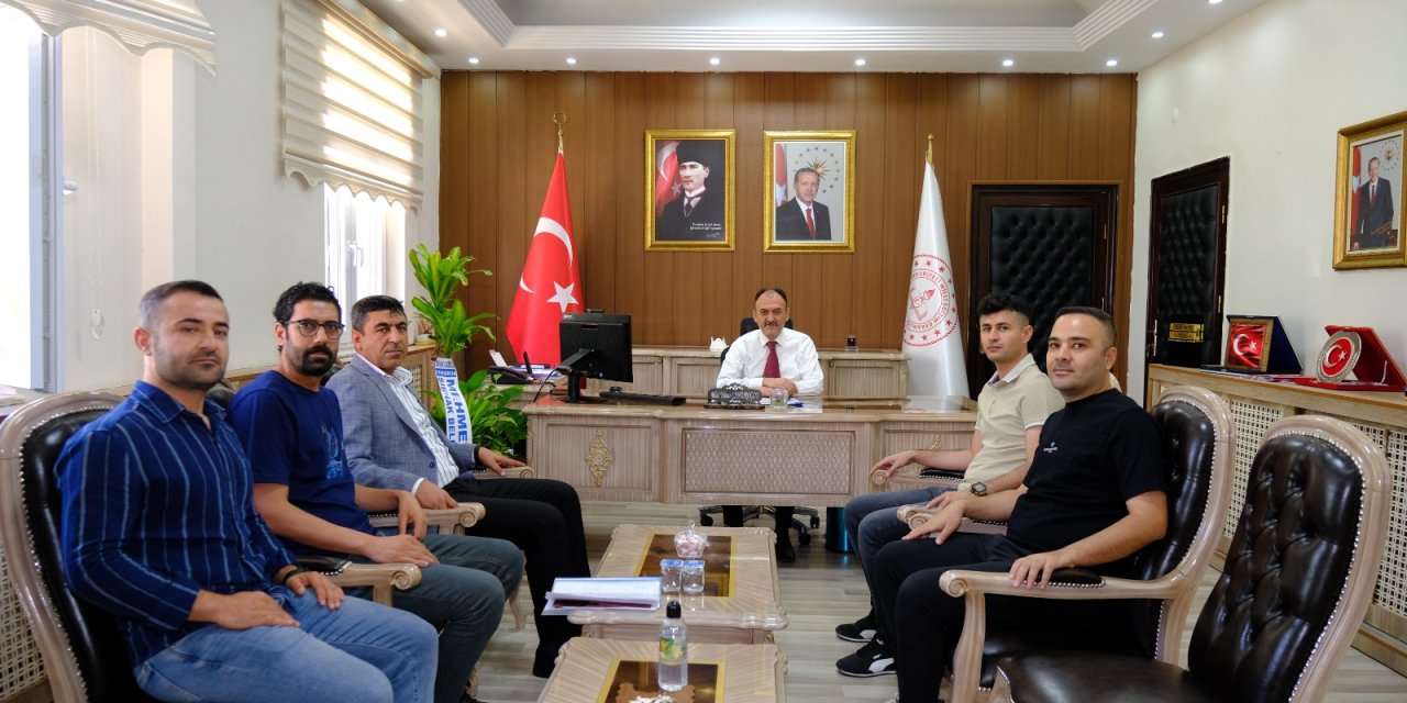 Kasrik Belde Belediye Başkanı, Şırnak İl Milli Eğitim Müdürü ile görüştü