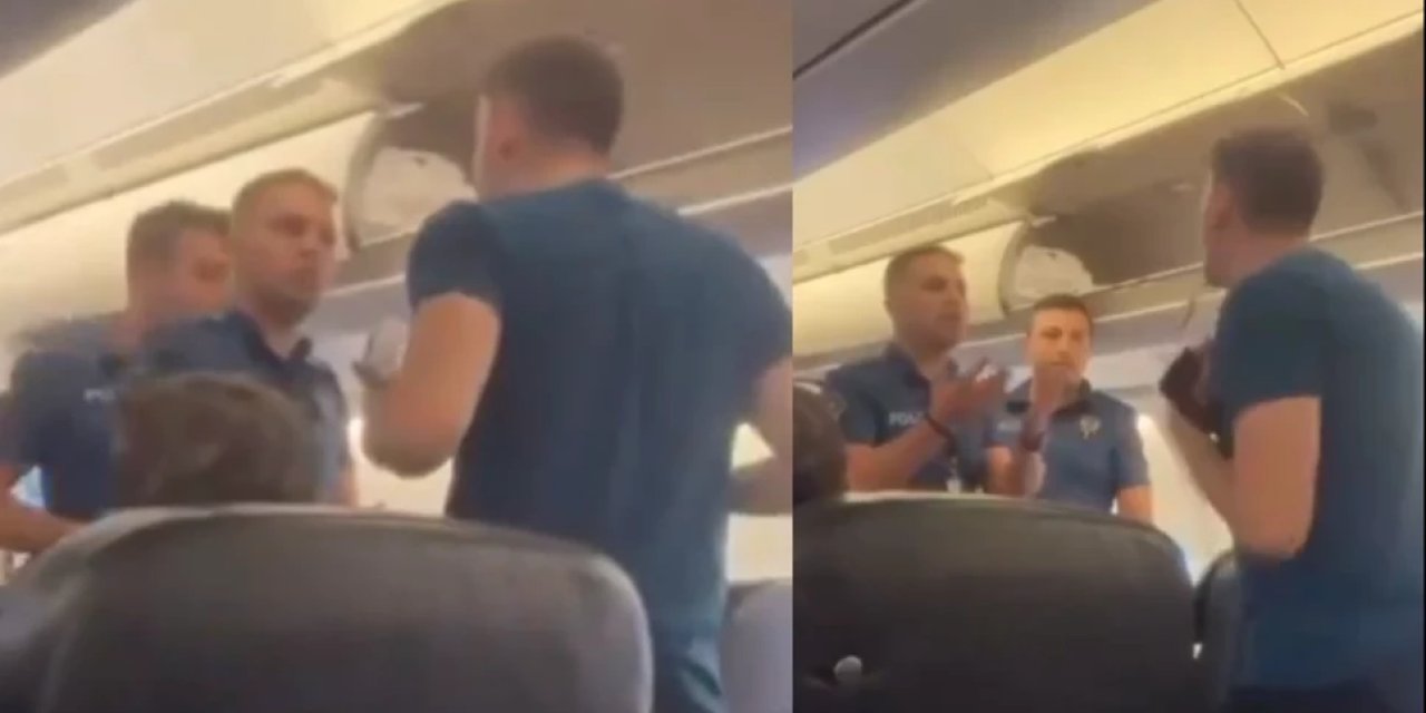 THY uçağında öfkeli yolcu krizi: Yolcu ortalığı birbirine kattı