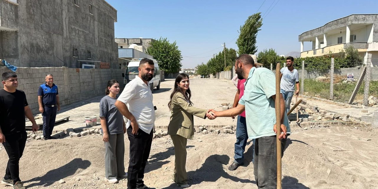 Silopi Belediye Eş Başkanı Çalışmaları denetledi