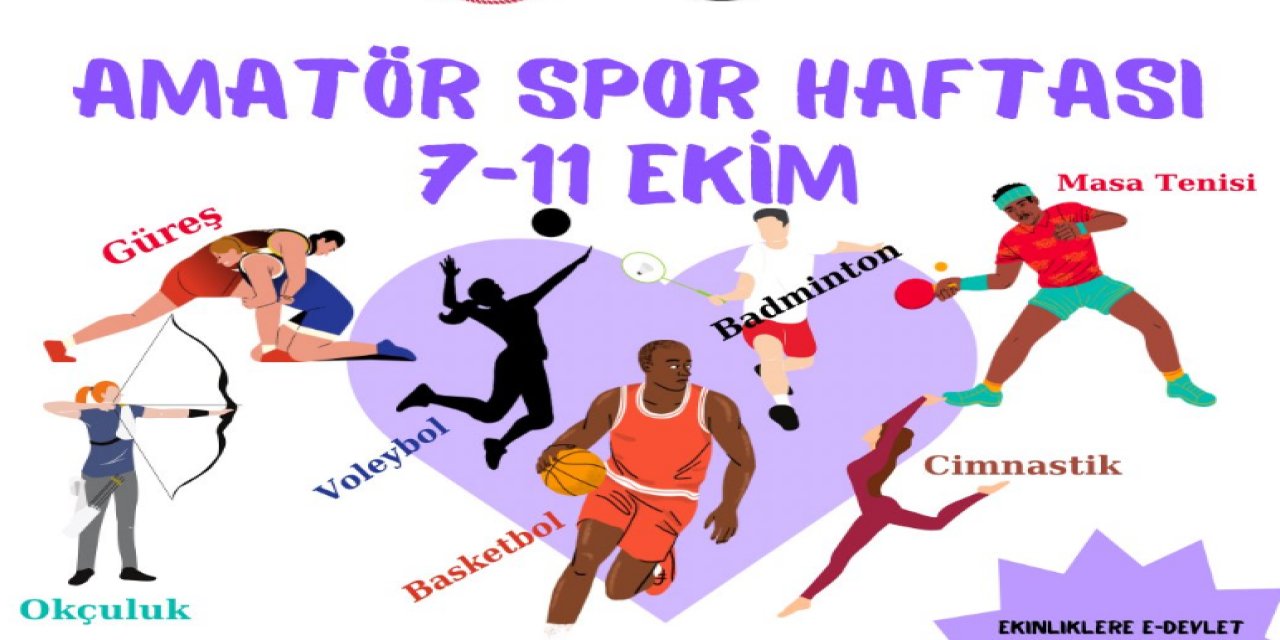 81 ilde amatör spor haftası coşkusu başlıyor!