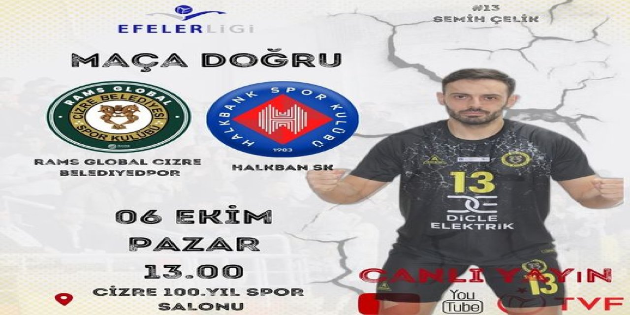 Rams Global Cizre Belediye Spor’dan Maça Davet