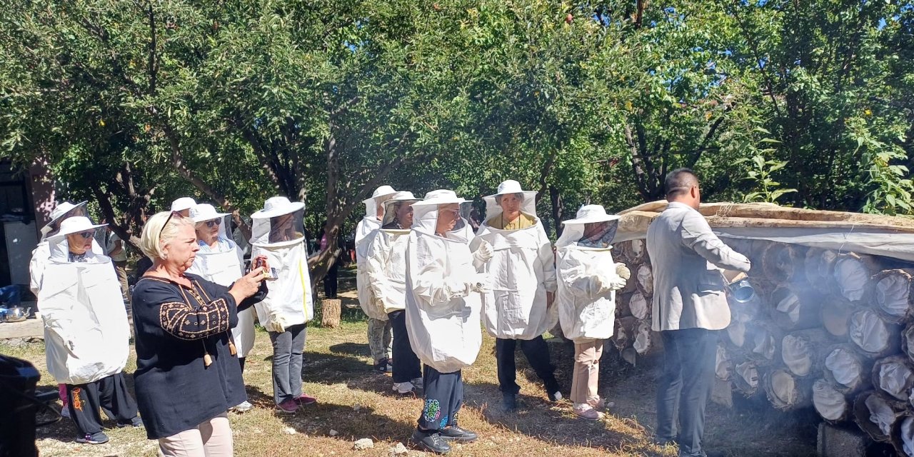 Turistler'den  Van'a bal hasadı etkinliği