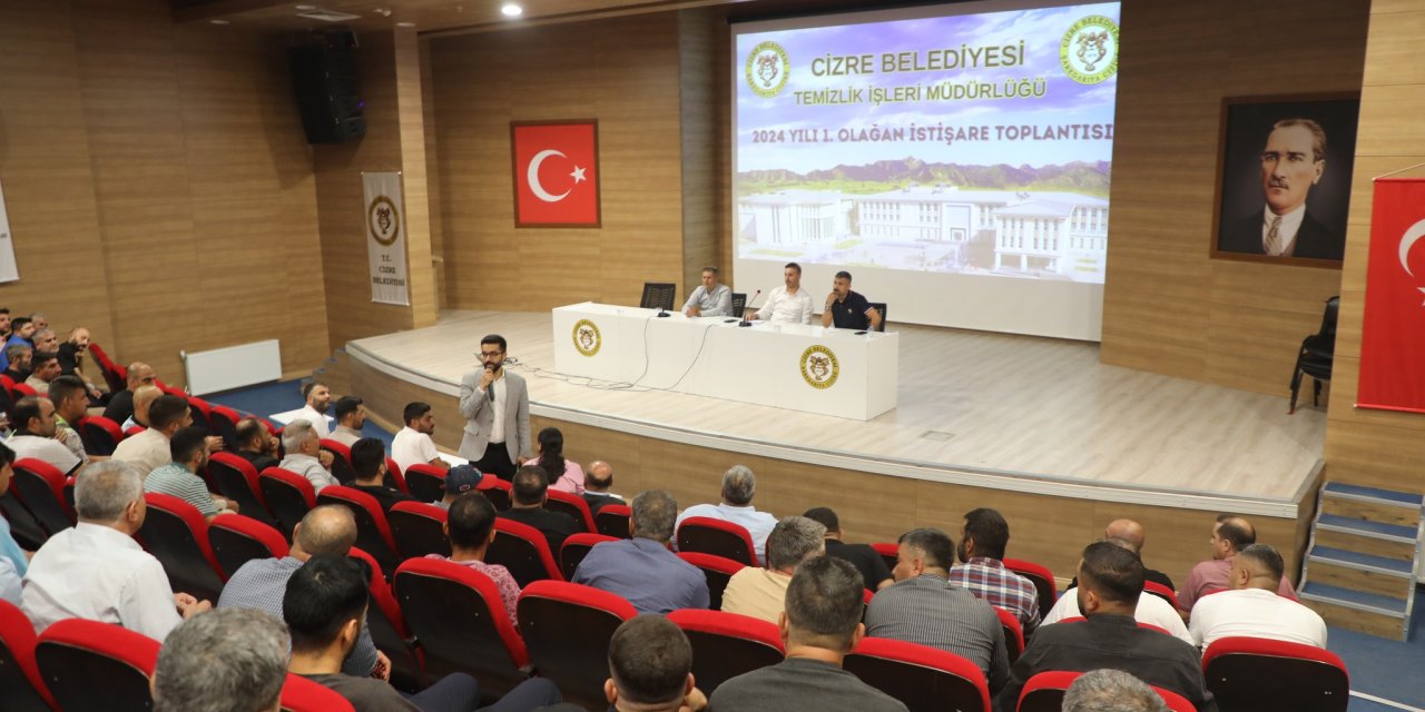 Cizre Belediyesi Temizlik İşleri Müdürlüğü’nde 1. İstişare Toplantısı