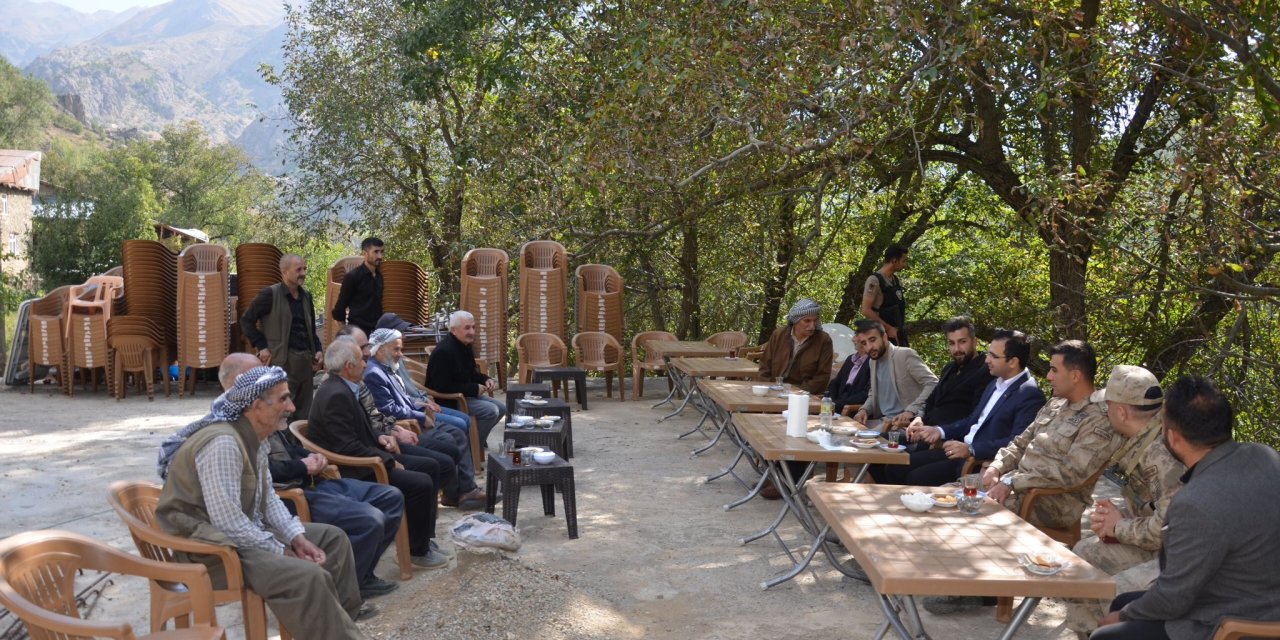 Beytüşşebap Kaymakamı Taşkıran’dan köy ziyaretleri