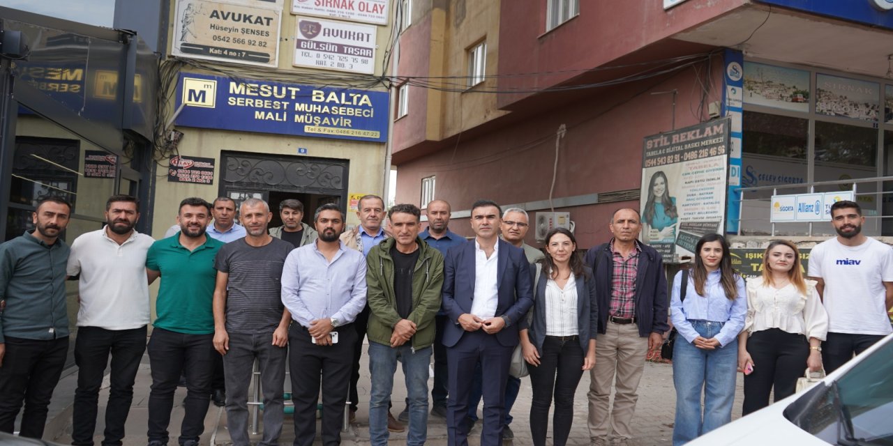 KESK Heyetinden Şırnak Gazeteciler Cemiyeti Başkanı İdris Mir’e Ziyaret