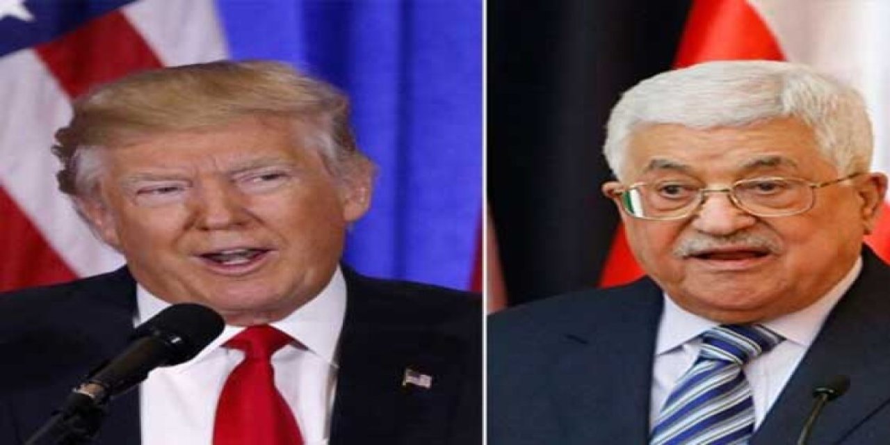 Trump ile Filistin Devlet Başkanı  Mahmud Abbas görüştü