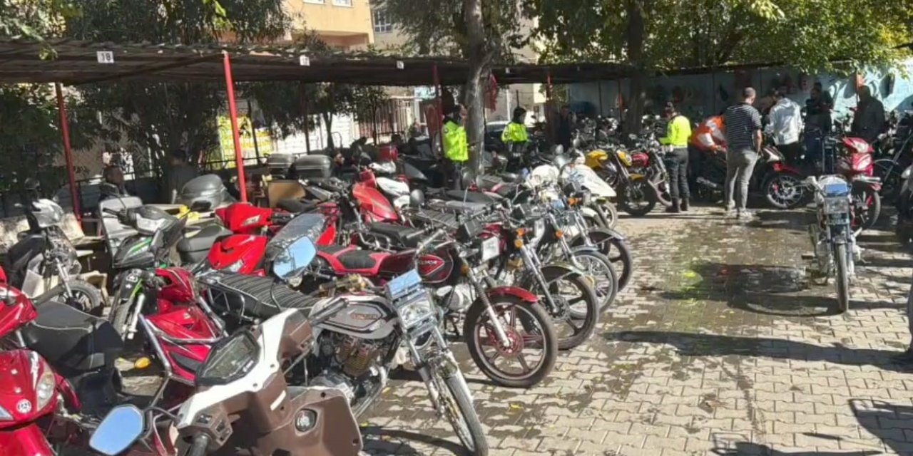 Şanlıurfa’da çalıntı 16 motosiklet ele geçirildi