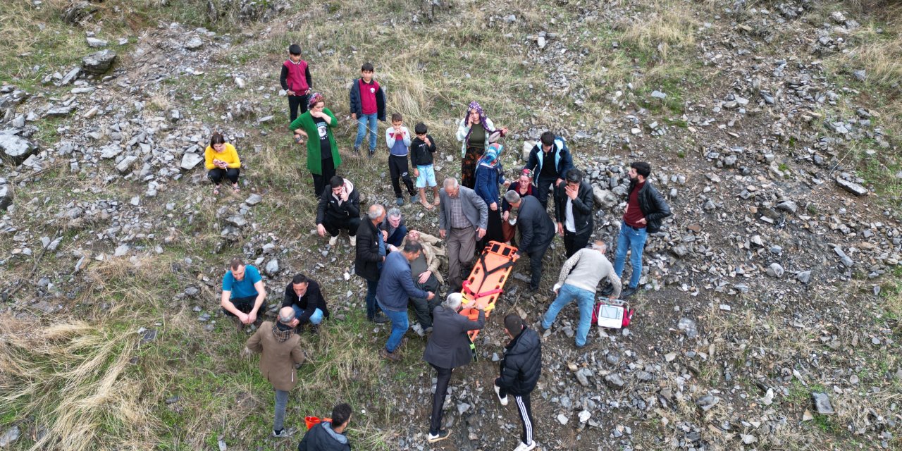 Beytüşşebap’ta Baygın Çoban, Gazeteci Serdar Gökçe’nin kaldırdığı drone ile bulundu