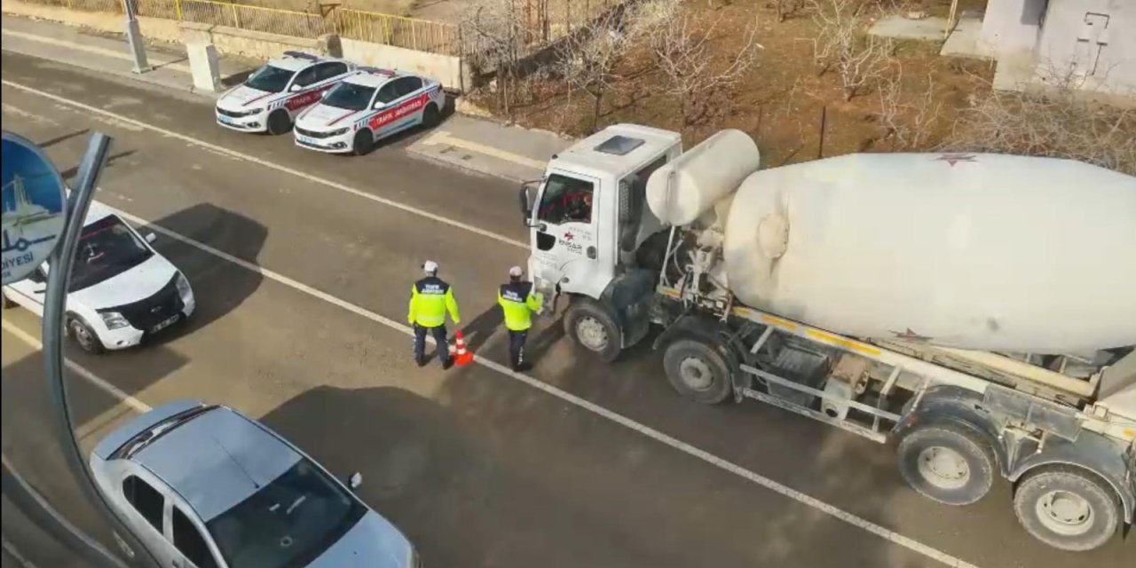 Siirt'te dron destekli trafik denetimi