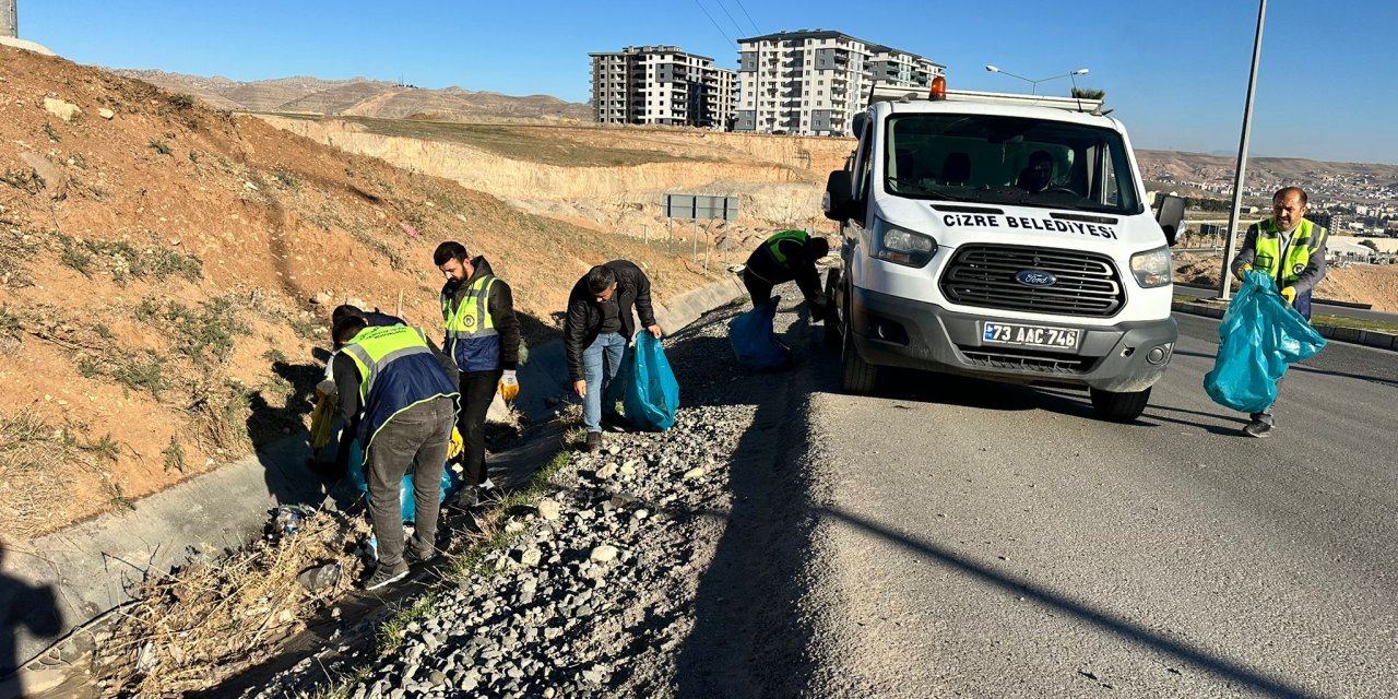 Cizre’de 'Temiz Cizre, Temiz Yaşam' temizlik çalışması