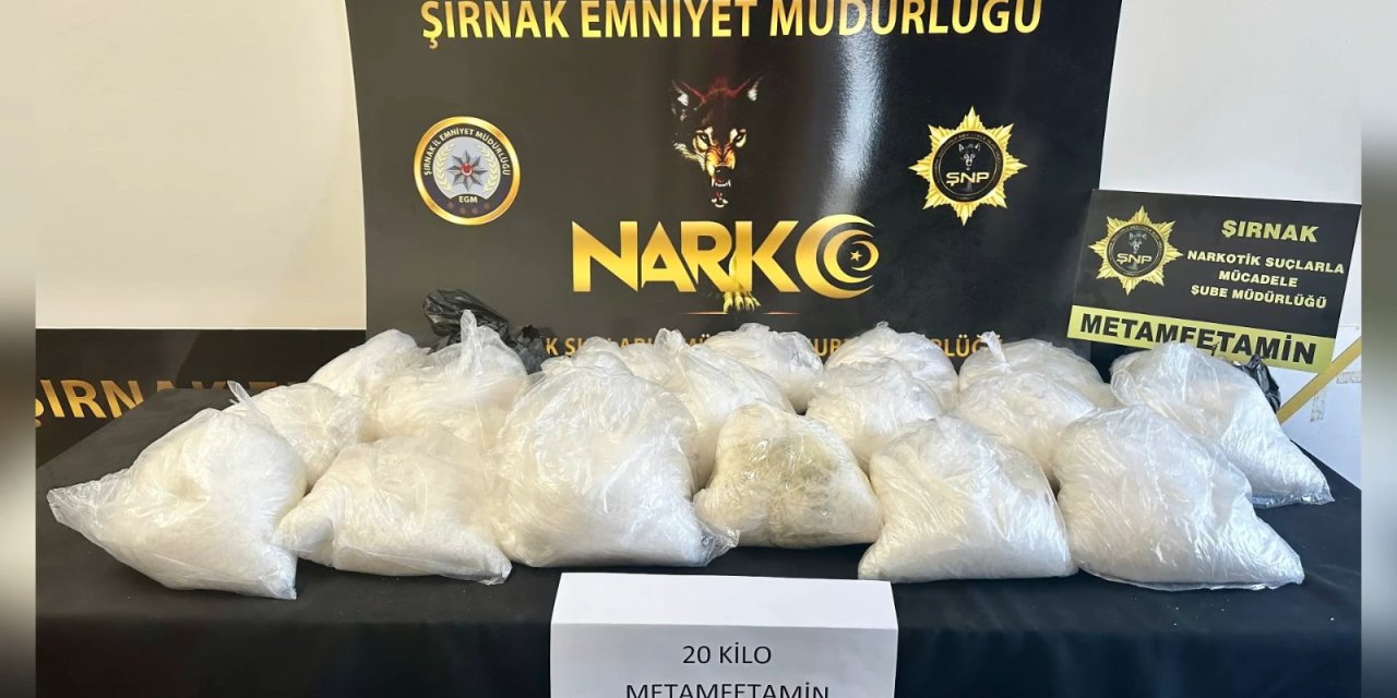 Cizre'de 20 kilogram uyuşturucu ele geçirildi: 1 gözaltı