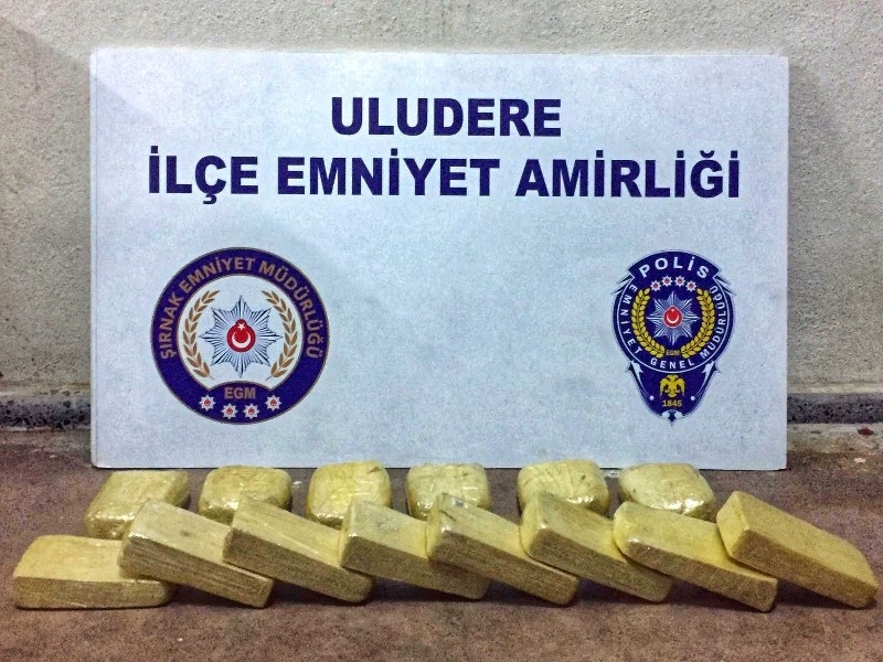 Uludere’de 7 kilo 231 gram eroin ele geçirildi: 1 gözaltı