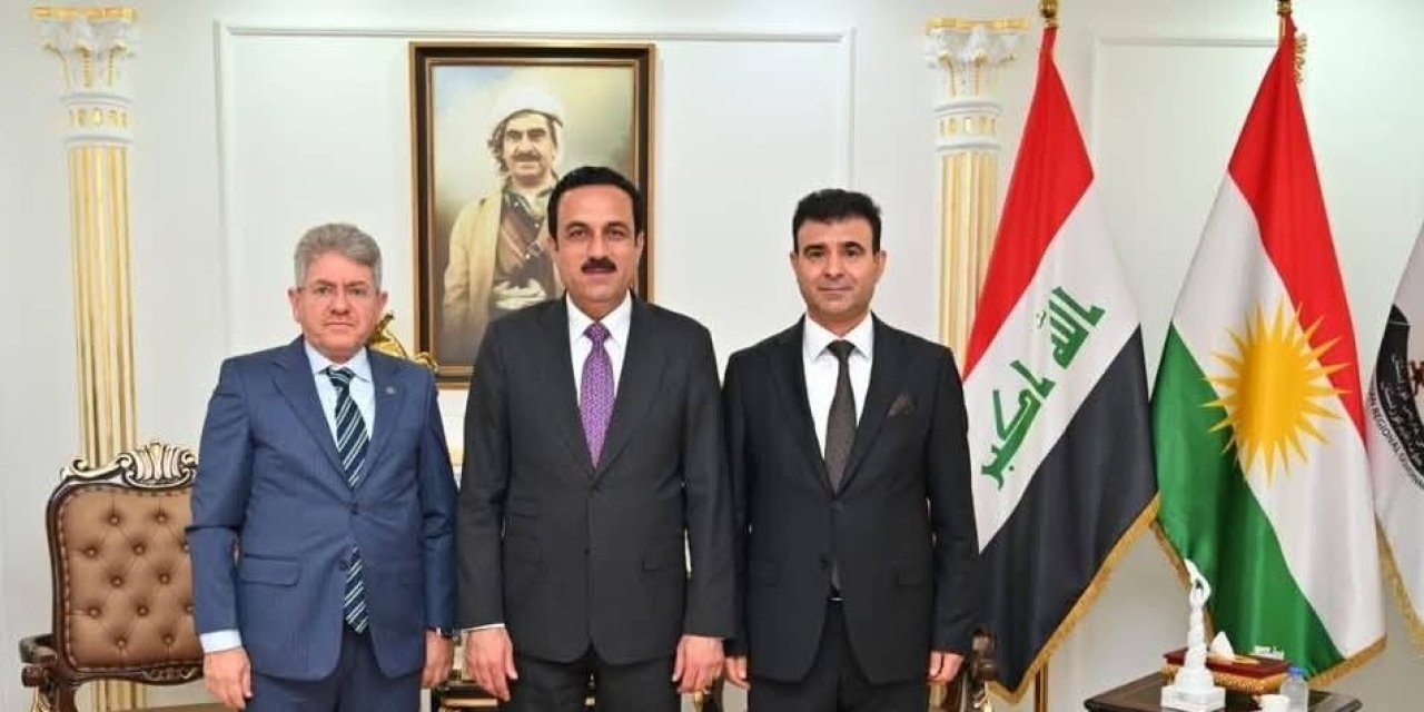 Cizre TSO Başkanı Yıldırım ve Şırnak İhracat Şampiyonu Bilen’den Erbil Valisine ziyaret