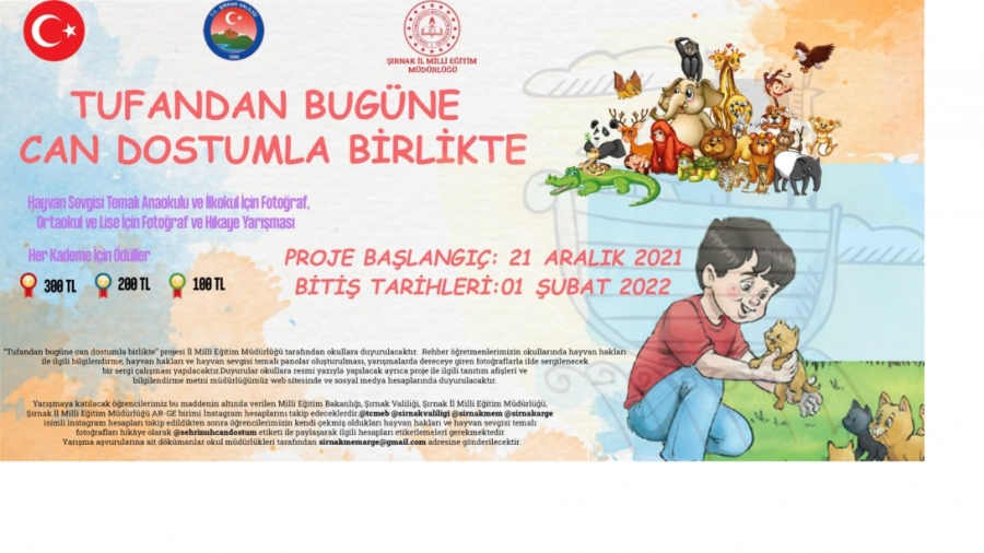 "TUFANDAN BUGÜNE CAN DOSTUMLA BİRLİKTE" PROJESİ BAŞLATILDI