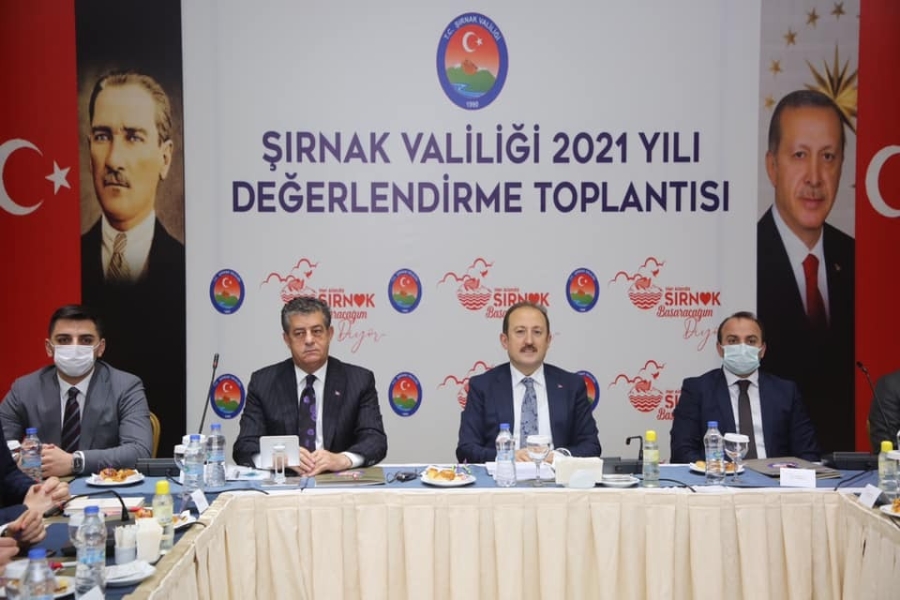 ŞIRNAK’TA 2021 YILI DEĞERLENDİRME TOPLANTISI YAPILDI