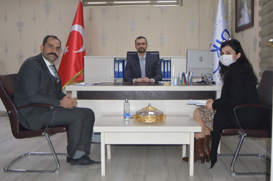 ŞIRNAK İL TARIM VE ORMAN MÜDÜRÜ DEMİREL, DİKA) YATIRIM DESTEK OFİSİ İL KOORDİNATÖRÜ BERK OĞUZ’U ZİYARET ETTİ