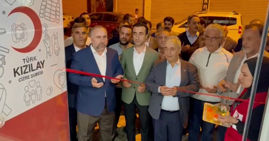 CİZRE KIZILAY ŞUBESİ YENİ YERİNDE DÜZENLENEN TÖRENLE AÇILDI