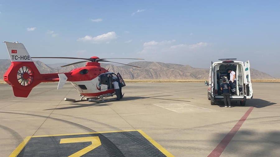 Şırnak’ta ambulans helikopter prematüre bebek için havalandı