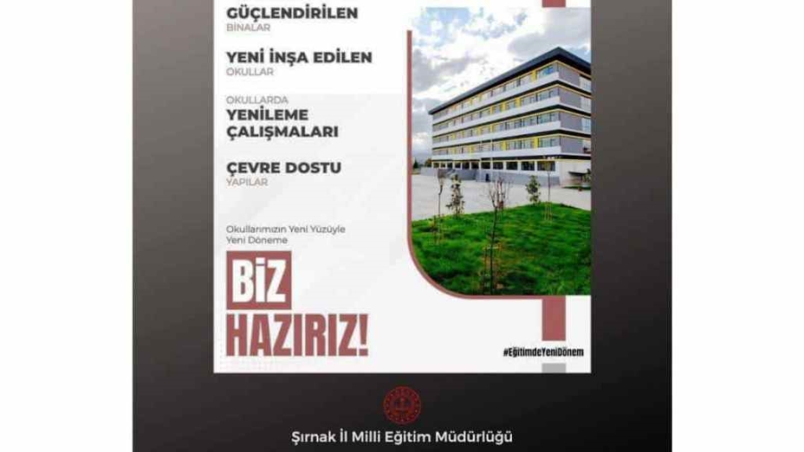 YENİ EĞİTİM ÖĞRETİM YILI HAZIRLIKLARINDA SONA GELİNDİ