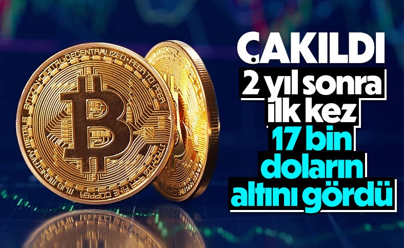 Bitcoin'de sert düşüş