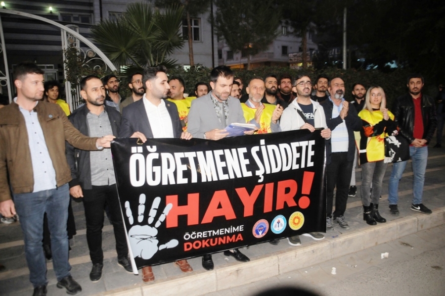 CİZRE’DE ÖĞRETMENİN ÖĞRENCİ VELİLERİ TARAFINDAN DARP EDİLMESİNE SERT TEPKİ