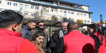 Şırnak’ta DİSK  Üyelerine Polis Müdahalesi