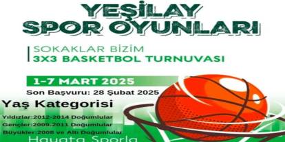 Yeşilay'dan Şırnak'ta 3x3 Basketbol Turnuvası