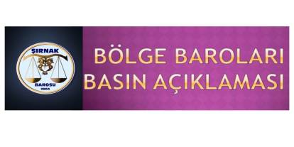 Şırnak ve 13 Barodan Mansur Yavaşa Tepki Geldi