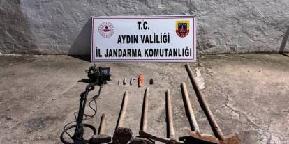 Kaçak kazı yaparken suçüstü yakalandılar